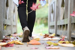 Schuhe im Herbst